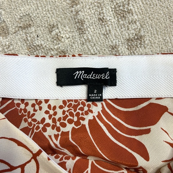 Madewell silk midi slip skirt in sunflower season - Picture 10 of 10